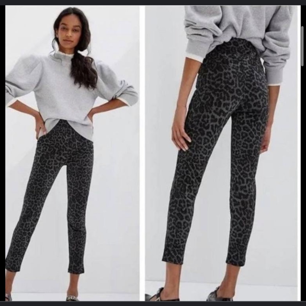 Sanctuary x Anthropologie Runway Shimmer Jegging Legging Pants Metallic XS 0